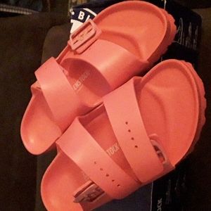 Cute  Pink 💕 color Birkenstock  Arizona  Eva Footbed Sandals